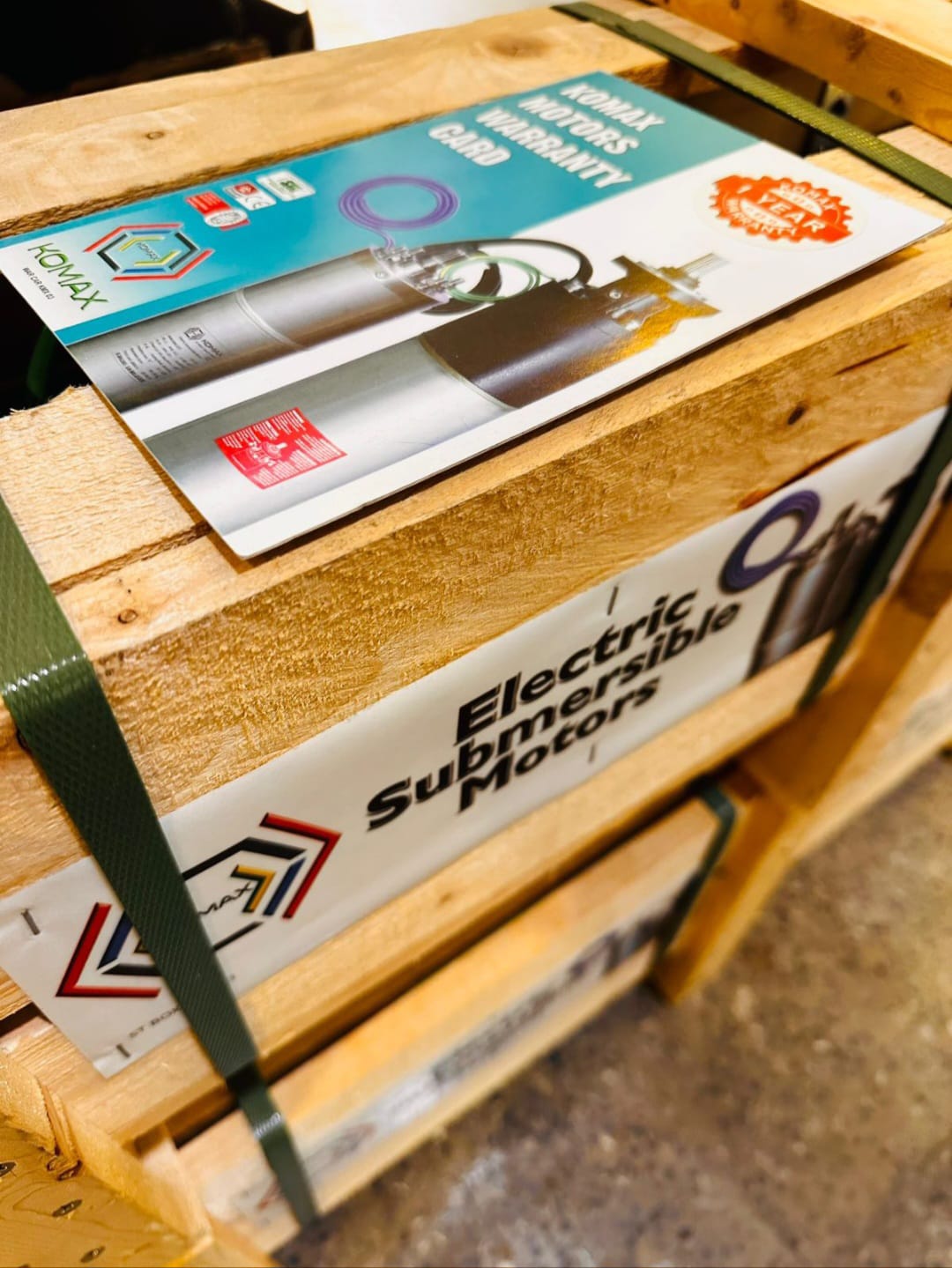 Deep well drilling bore rig operating at industrial site in Pakistan